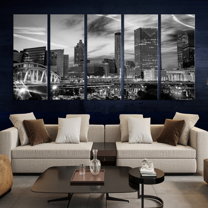 Atlanta Cityscape Canvas Wall Art Skyline Print Large City Picture Print