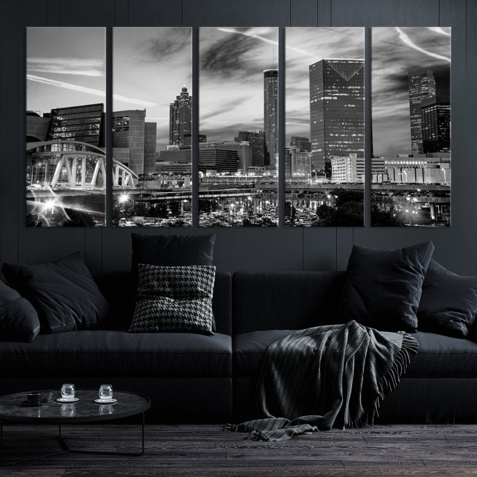 Atlanta Cityscape Canvas Wall Art Skyline Print Large City Picture Print