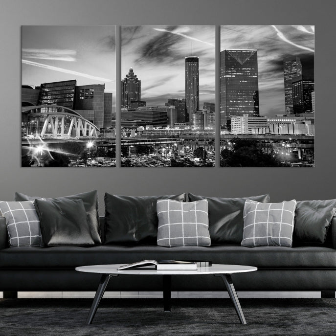 Atlanta Georgia Canvas Wall Art Skyline Cityscape Canvas Print