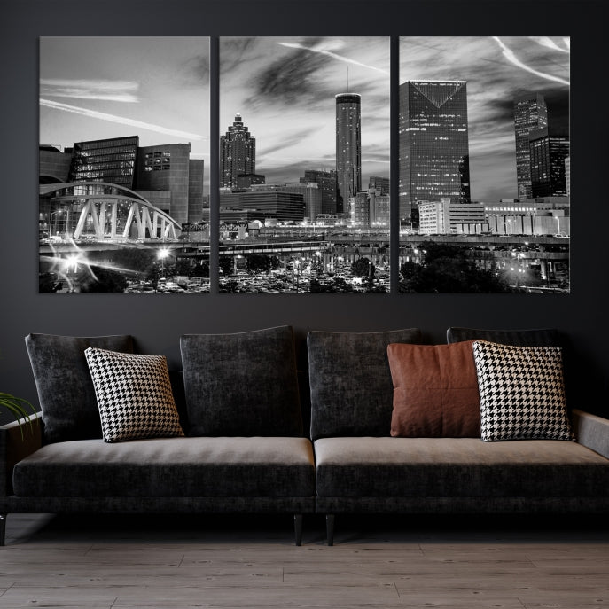 Atlanta Georgia Canvas Wall Art Skyline Cityscape Canvas Print