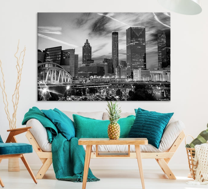 Atlanta Georgia Canvas Wall Art Skyline Cityscape Canvas Print