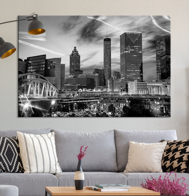 Atlanta Georgia Canvas Wall Art Skyline Cityscape Canvas Print