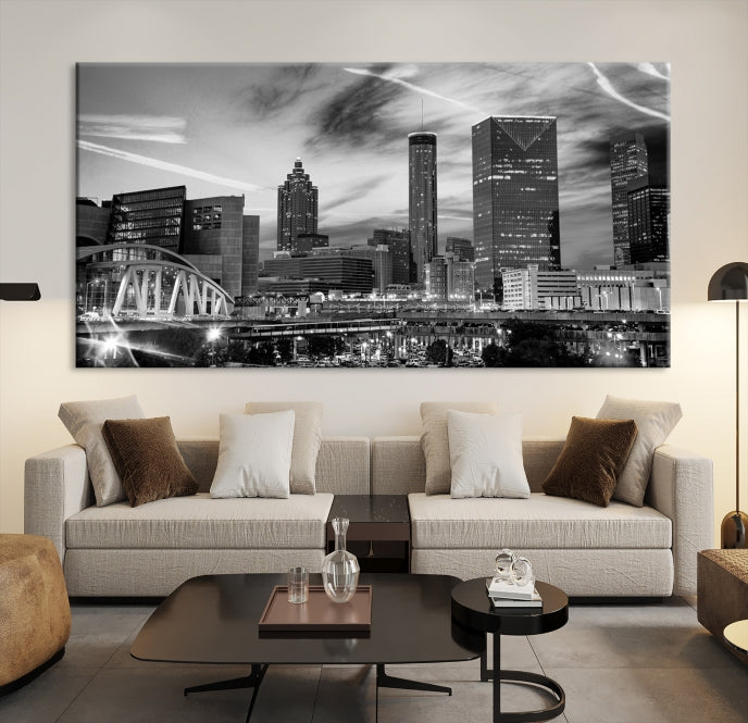 Atlanta Georgia Canvas Wall Art Skyline Cityscape Canvas Print