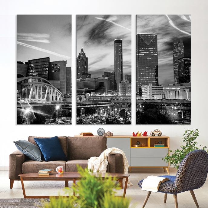 Atlanta Georgia Canvas Wall Art Skyline Cityscape Canvas Print