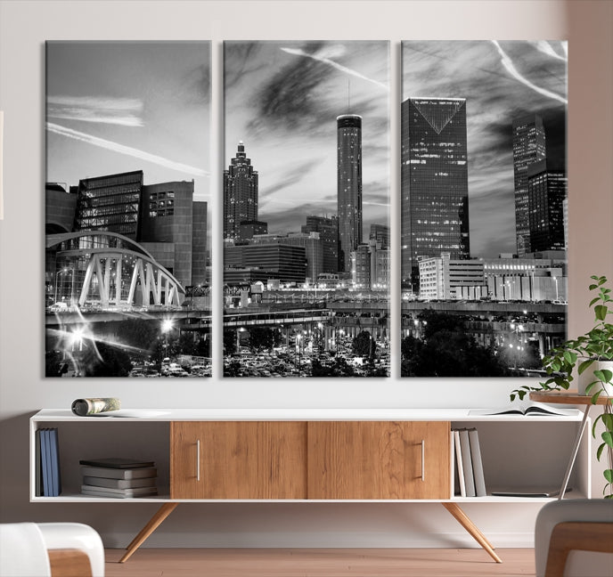 Atlanta Georgia Canvas Wall Art Skyline Cityscape Canvas Print