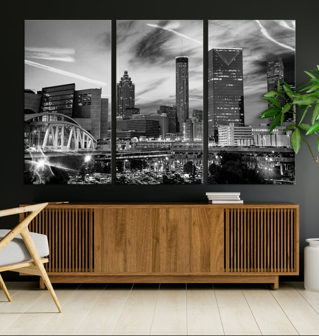 Atlanta Georgia Canvas Wall Art Skyline Cityscape Canvas Print