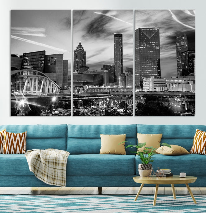 Atlanta Georgia Canvas Wall Art Skyline Cityscape Canvas Print