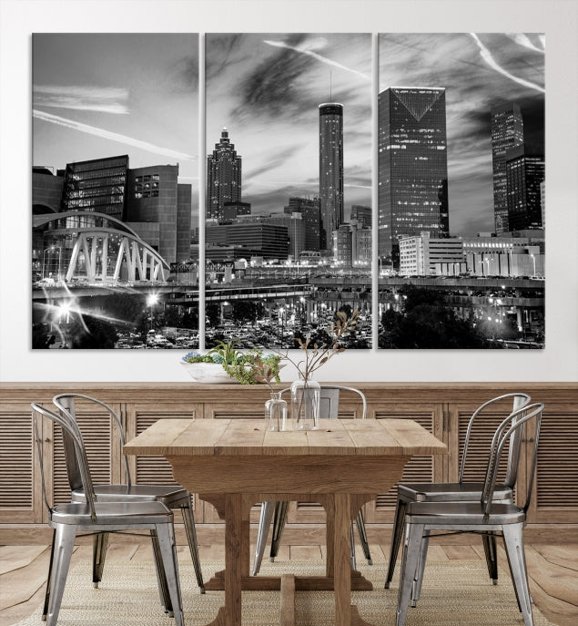 Atlanta Georgia Canvas Wall Art Skyline Cityscape Canvas Print