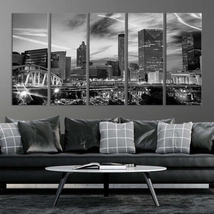 Atlanta Georgia Canvas Wall Art Skyline Cityscape Canvas Print