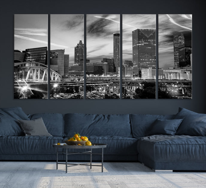 Atlanta Georgia Canvas Wall Art Skyline Cityscape Canvas Print