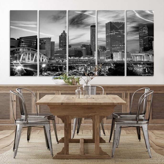 Atlanta Georgia Canvas Wall Art Skyline Cityscape Canvas Print