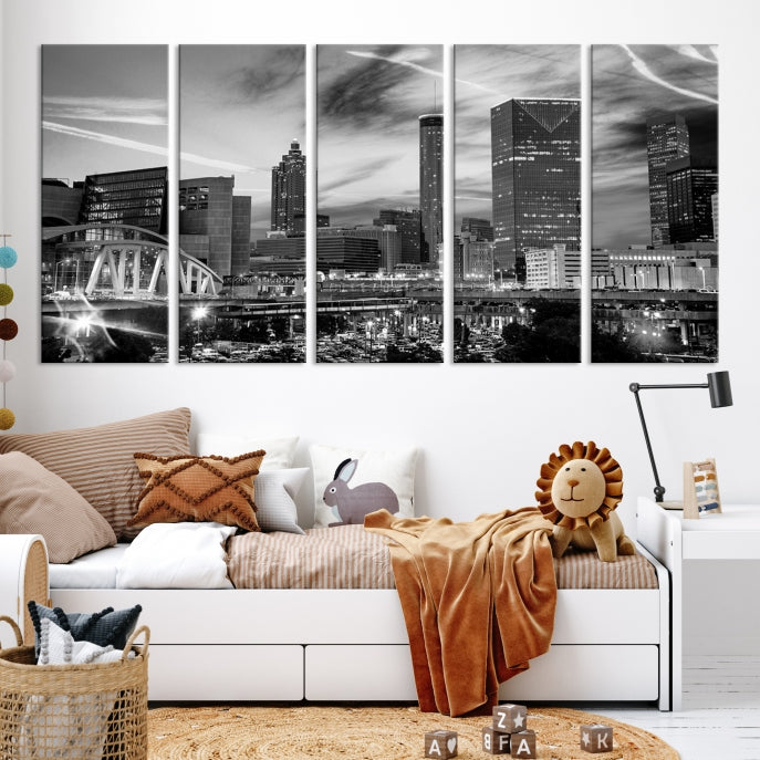 Atlanta Georgia Canvas Wall Art Skyline Cityscape Canvas Print