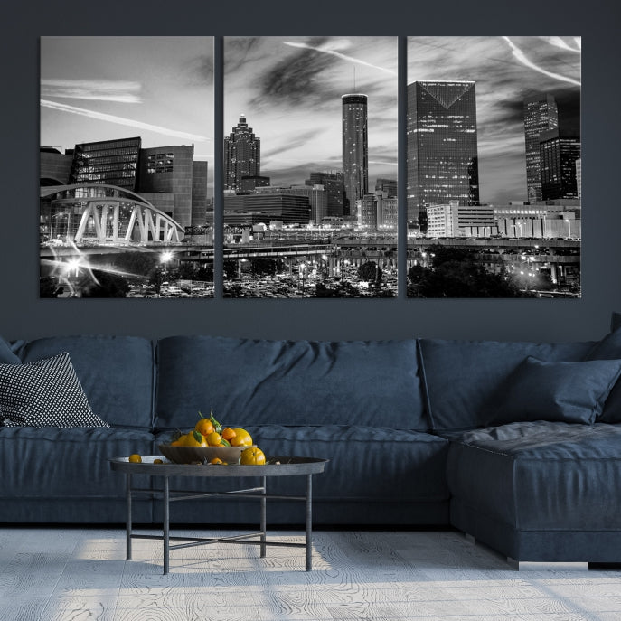 Atlanta Georgia Canvas Wall Art Skyline Cityscape Canvas Print