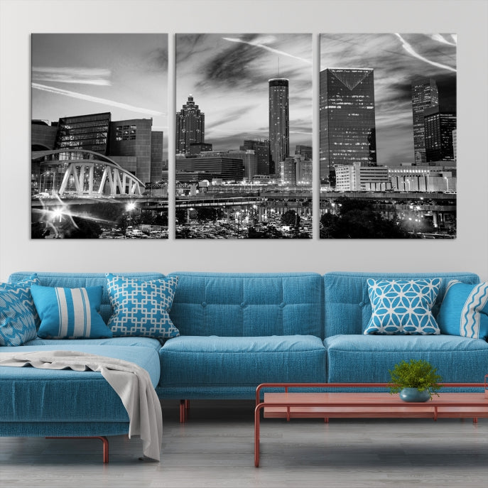 Atlanta Georgia Canvas Wall Art Skyline Cityscape Canvas Print