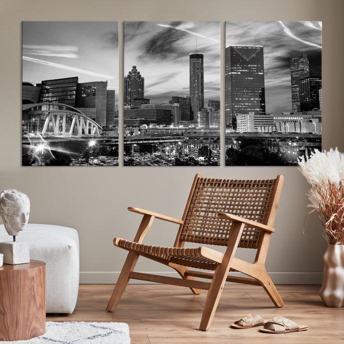 Atlanta Georgia Canvas Wall Art Skyline Cityscape Canvas Print