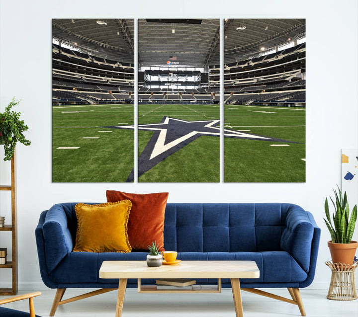 Att Stadium Dallas Stadium Wall Art Canvas Print