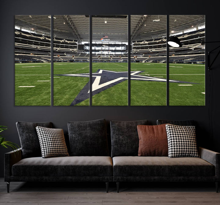 Att Stadium Dallas Stadium Wall Art Canvas Print