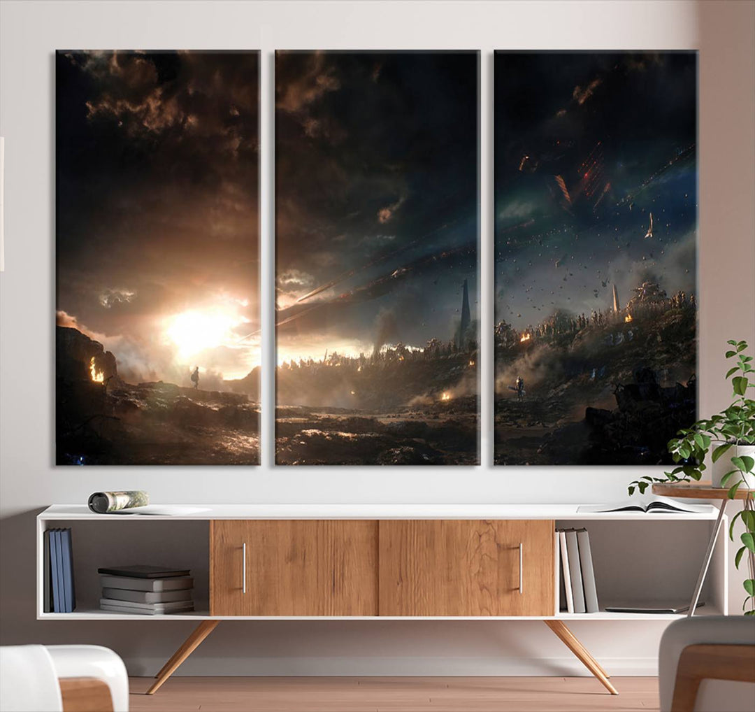 Avengers Planet Wall Art Canvas Print