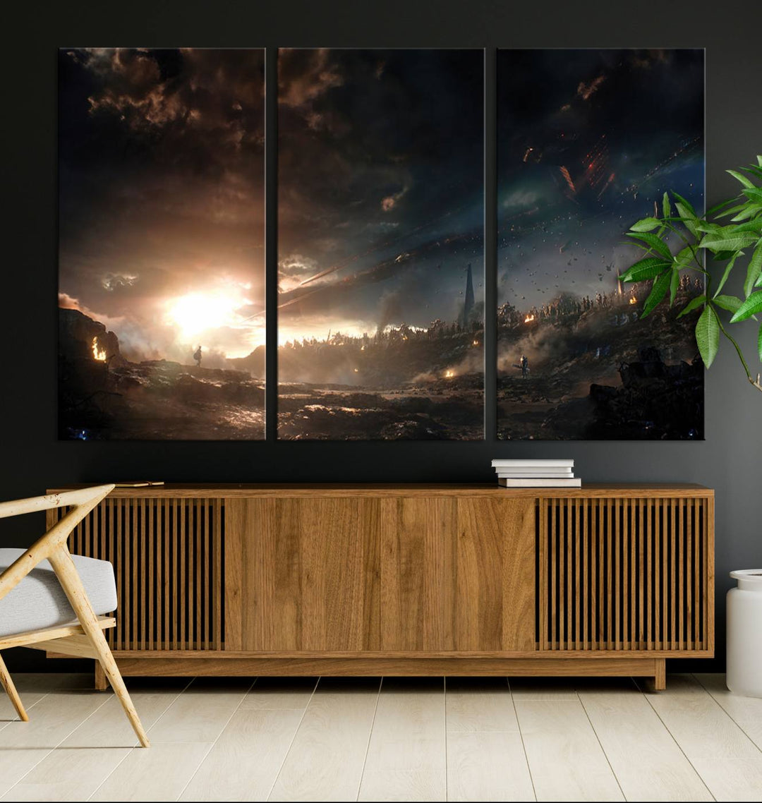 Avengers Planet Wall Art Canvas Print