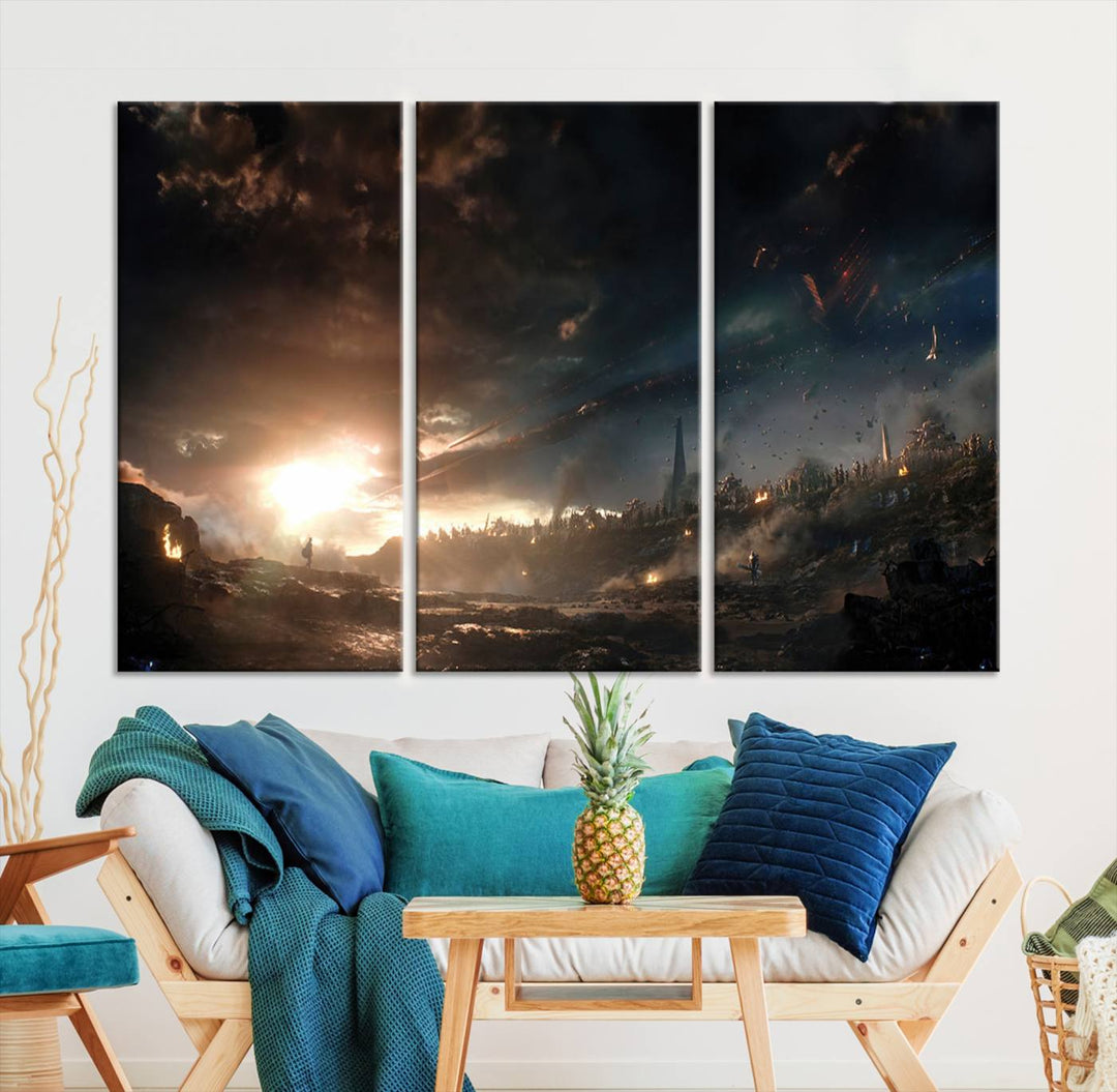 Avengers Planet Wall Art Canvas Print