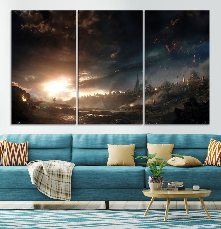 Avengers Planet Wall Art Canvas Print