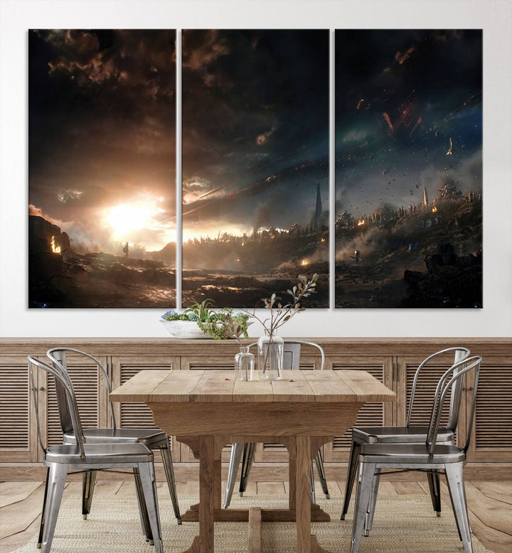 Avengers Planet Wall Art Canvas Print