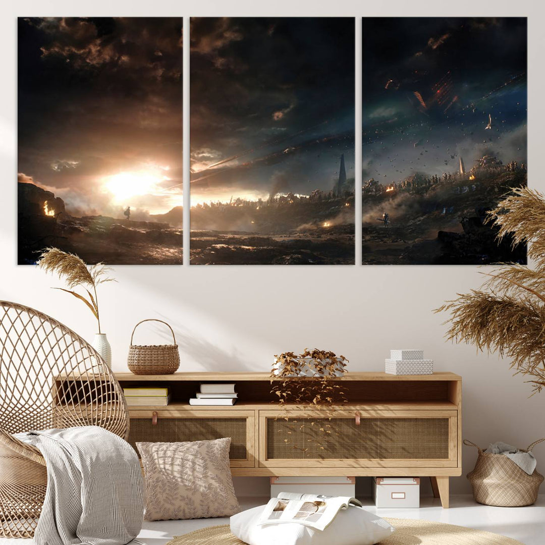 Avengers Planet Wall Art Canvas Print