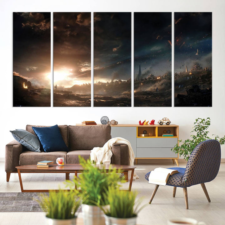 Avengers Planet Wall Art Canvas Print