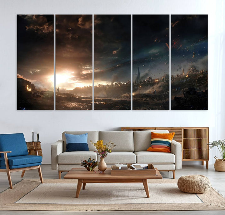 Avengers Planet Wall Art Canvas Print