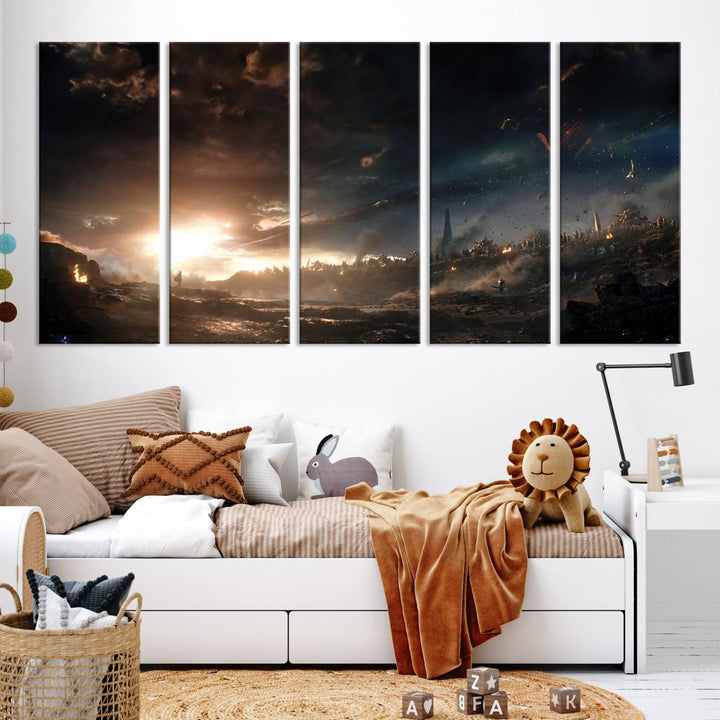 Avengers Planet Wall Art Canvas Print