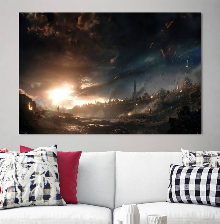 Avengers Planet Wall Art Canvas Print