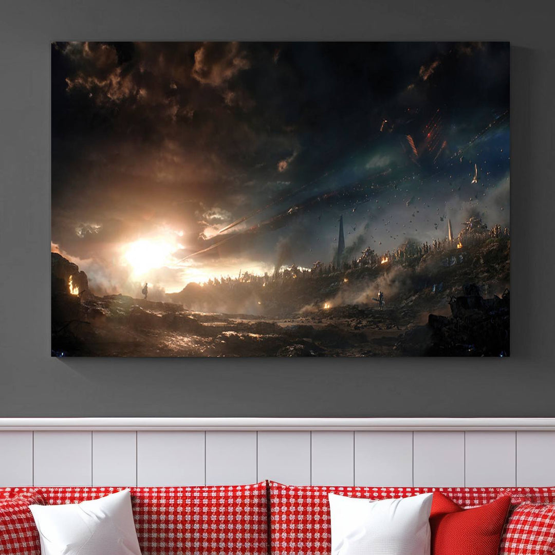 Avengers Planet Wall Art Canvas Print