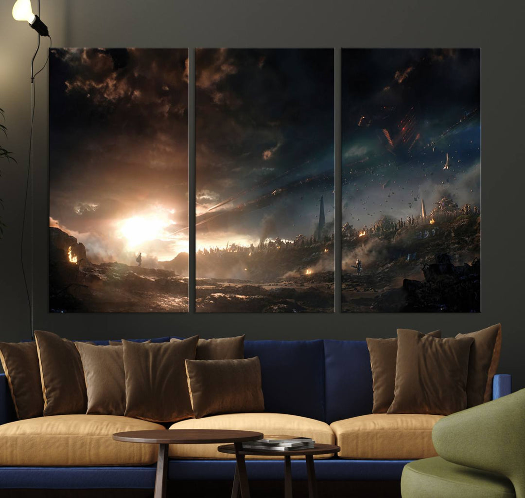 Avengers Planet Wall Art Canvas Print