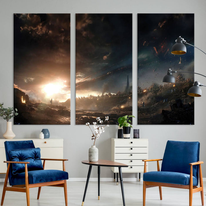 Avengers Planet Wall Art Canvas Print