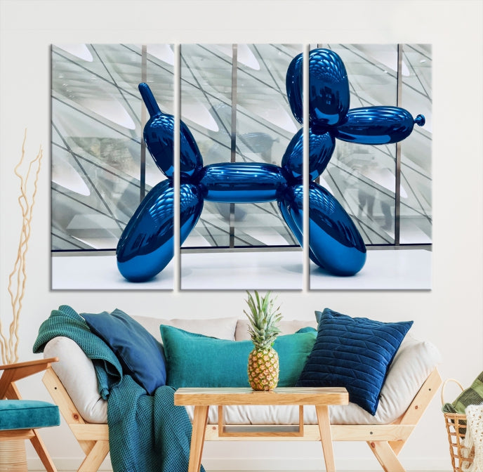 Balloon Dog Large Wall Art Canvas Print Kids Room Decor