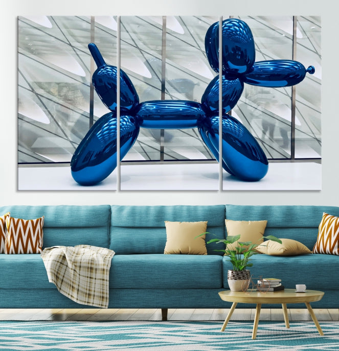 Balloon Dog Large Wall Art Canvas Print Kids Room Decor