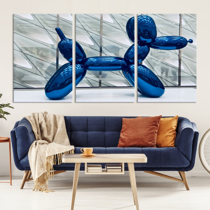 Balloon Dog Large Wall Art Canvas Print Kids Room Decor