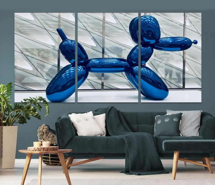 Balloon Dog Large Wall Art Canvas Print Kids Room Decor