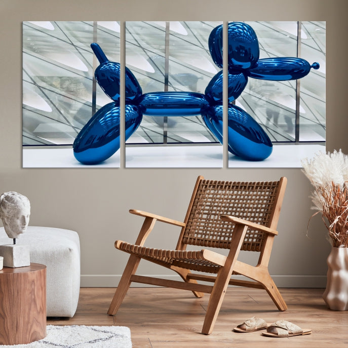 Balloon Dog Large Wall Art Canvas Print Kids Room Decor