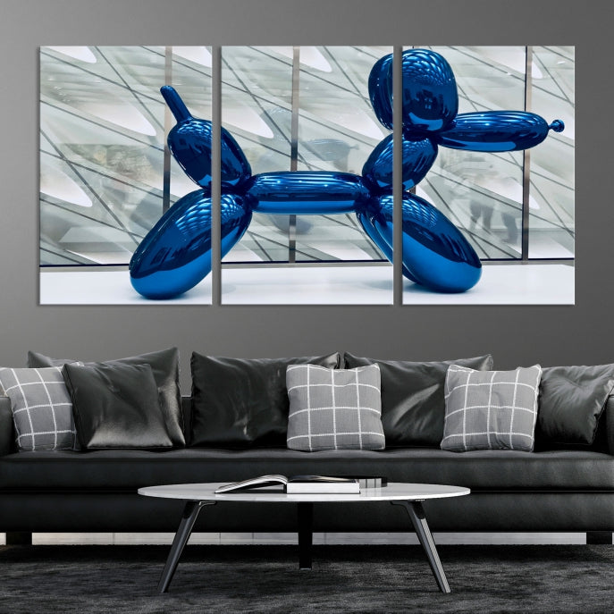 Balloon Dog Large Wall Art Canvas Print Kids Room Decor