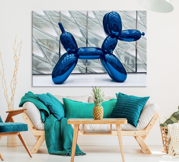 Balloon Dog Large Wall Art Canvas Print Kids Room Decor