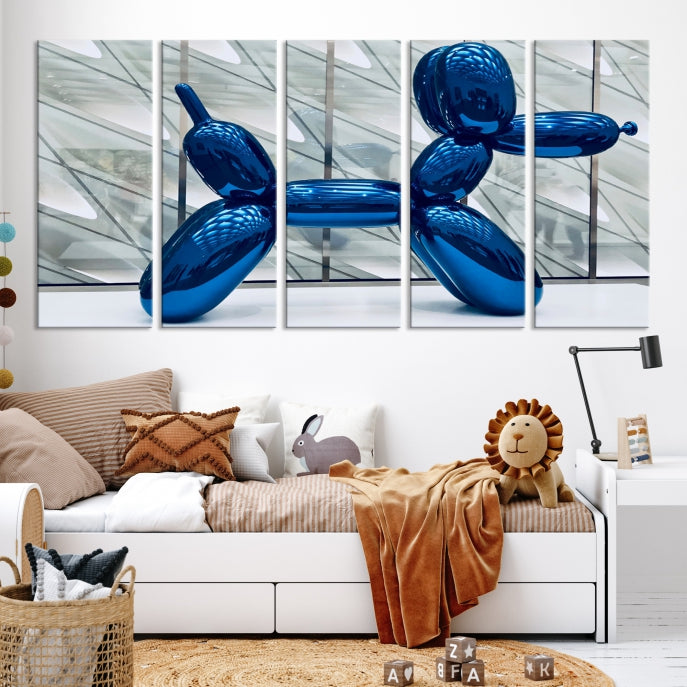 Balloon Dog Large Wall Art Canvas Print Kids Room Decor