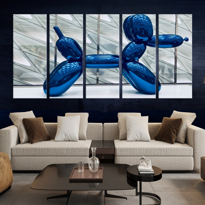 Balloon Dog Large Wall Art Canvas Print Kids Room Decor