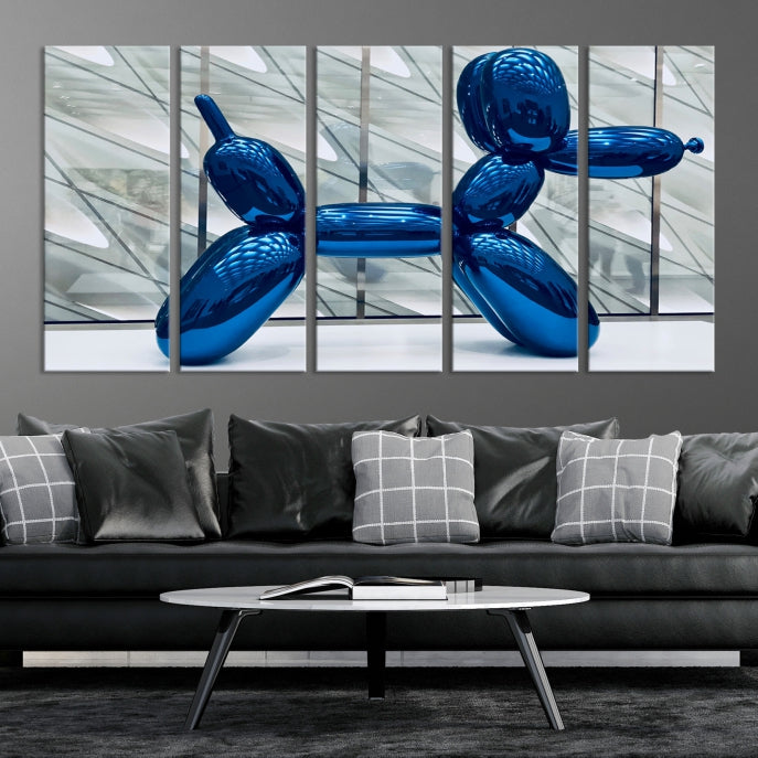 Balloon Dog Large Wall Art Canvas Print Kids Room Decor