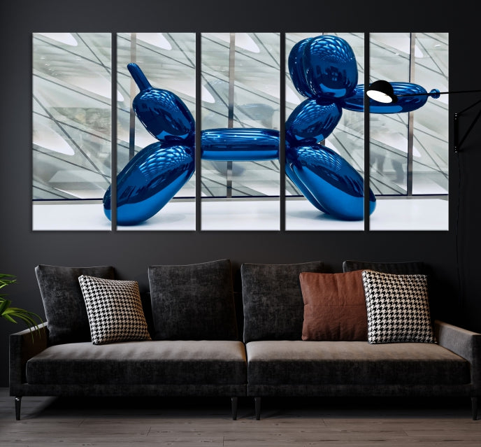 Balloon Dog Large Wall Art Canvas Print Kids Room Decor