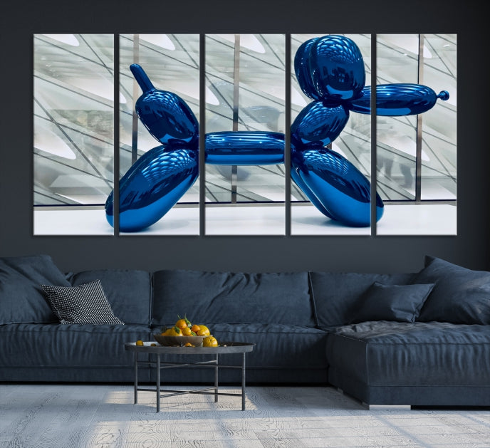 Balloon Dog Large Wall Art Canvas Print Kids Room Decor