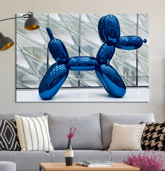 Balloon Dog Large Wall Art Canvas Print Kids Room Decor