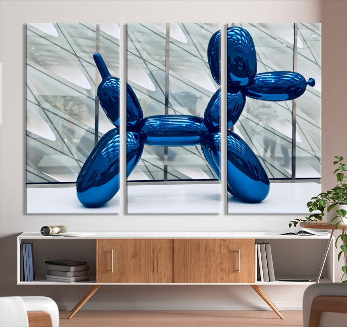 Balloon Dog Large Wall Art Canvas Print Kids Room Decor