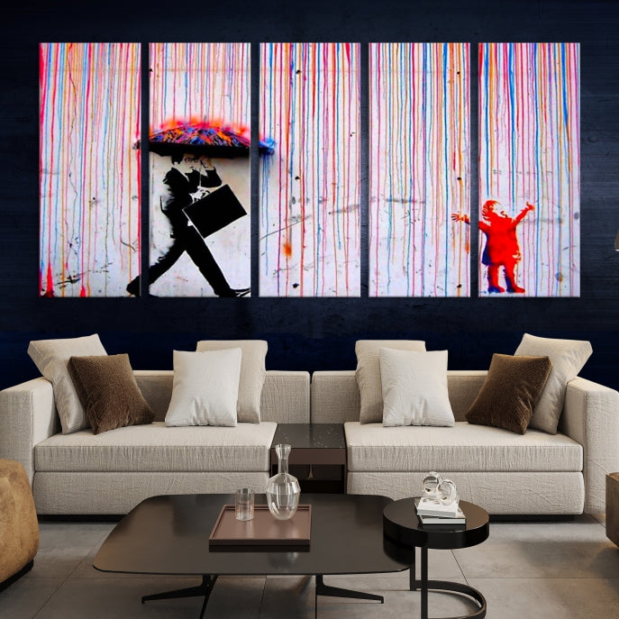 Banksy Graffiti Wall Art Canvas Print Street Art Modern Wall Decor