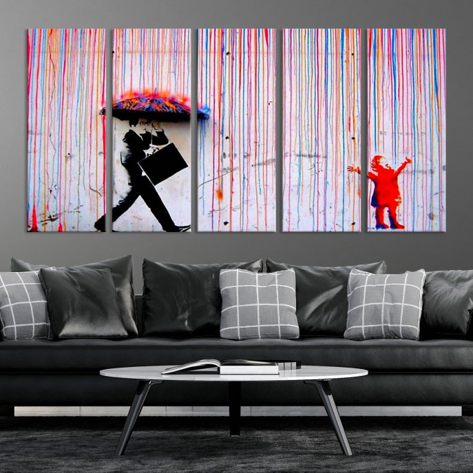 Banksy Graffiti Wall Art Canvas Print Street Art Modern Wall Decor